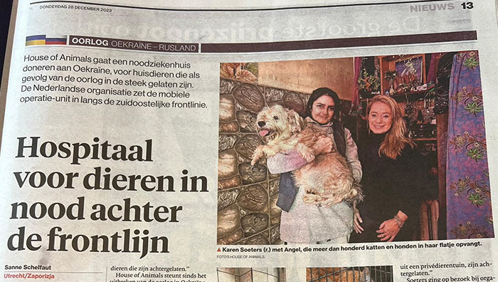 Wat een waanzinnig mooi artikel vandaag over ons werkbezoek in Oekraïne in het Noord Hollands Dagblad