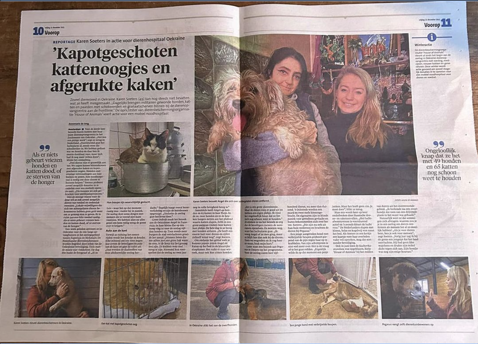 Wat een waanzinnig mooi artikel vandaag over ons werkbezoek in Oekraïne in het Noord Hollands Dagblad