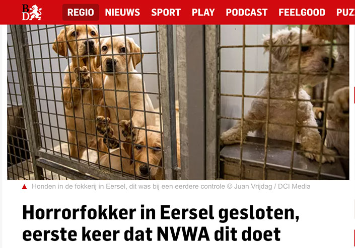 Horrorfokker in Eersel gesloten, eerste keer dat NVWA dit doet