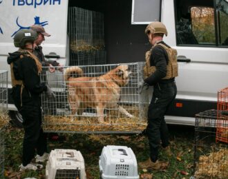 Nieuw reddingsvoertuig voor oorlogsdieren in Oekraïne (op de foto is een ander voertuig te zien) |